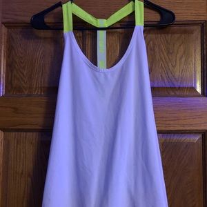 White Nike racer back tank